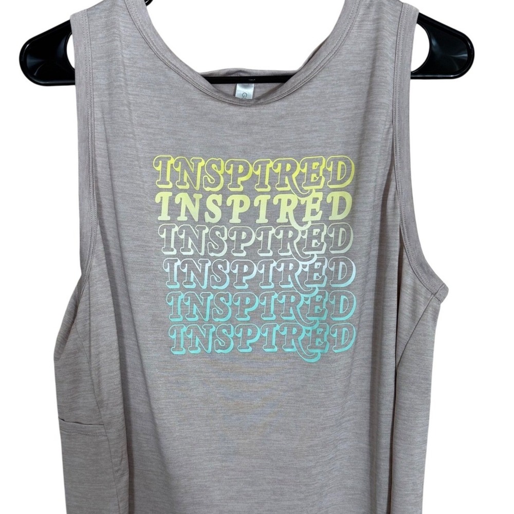 SALE Guru Active Tank Top‎ Inspired Sleeveless Athletic Workout Top XL